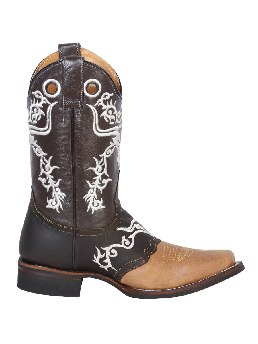 El General Rodeo Boot - Crazy Honey/ Dark Brown 33316