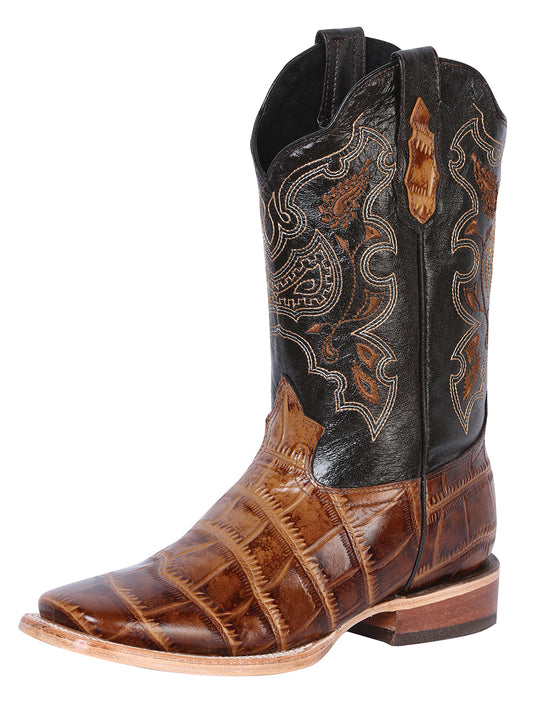 El General Rodeo Boot - Printed Caiman Light Brown 41794